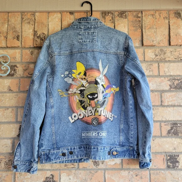Members Only Looney Tune Denim Jacket - Picture 1 of 4